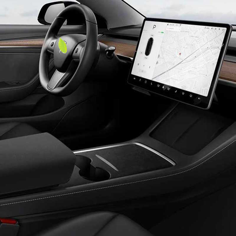 Alcantara – Tapis De Tableau De Bord Pour Tesla Model 3