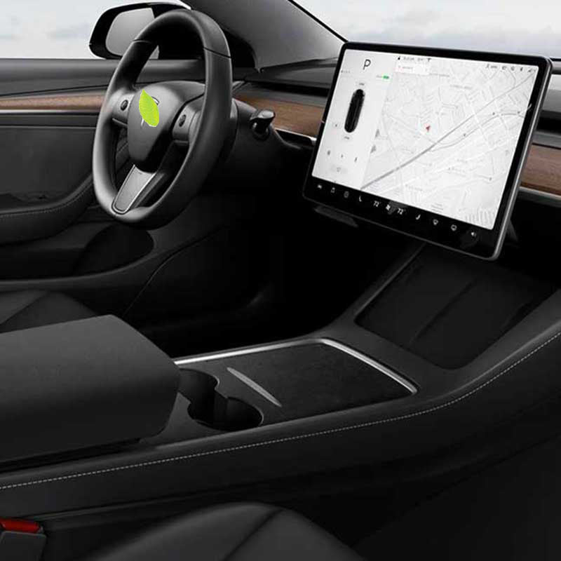 Alcantara Tesla Center Console Wraps Kit for Model 3 (2017-2023