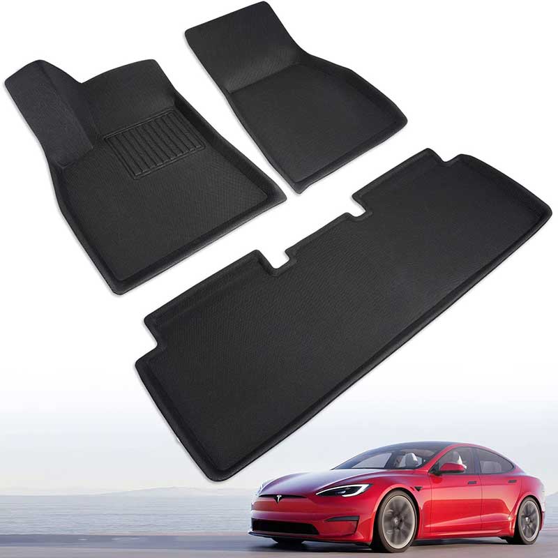 2023 Tesla Model Y - First mod - Taptes All Weather Thermoplastic Rubber  Floormats 