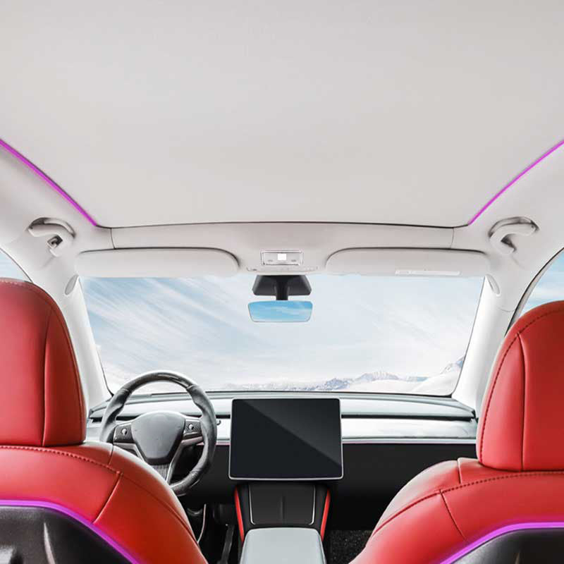 TAPTES Electric Automatic Retractable Roof Sunshade for Model Y