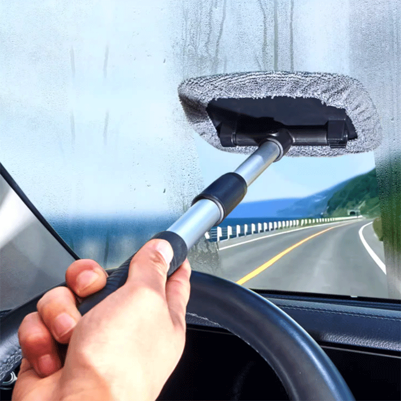 Car Windshield Brush Car Window Cleaning Folding Household Glass Defogging  Wipe 