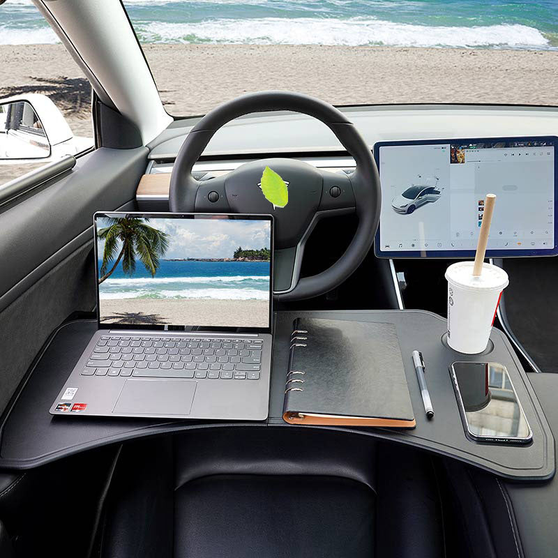 TAPTES Car Foldable Laptop Working Desk for Tesla Model 3 Model Y