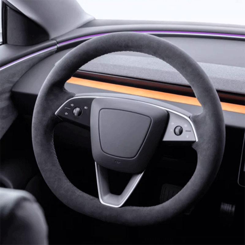 TAPTES® Alcantara Steering Wheel Cover for Tesla Model 3 Highland 2024