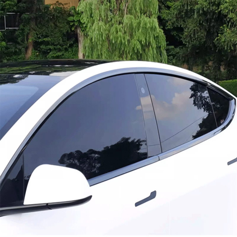 Matte Or Glossy Black Chrome Delete Window Trim Kit For Tesla Model S 2014-2020