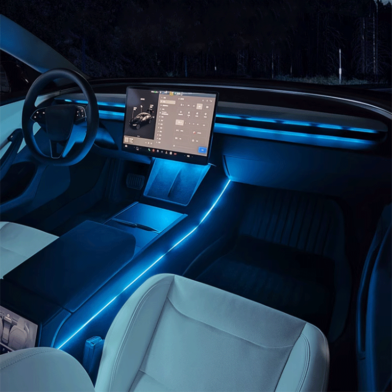 TAPTES Central Control Intelligent Ambient Lighting for 2024 2025 Tesla Model 3 Performance 2024 2025 Tesla Model 3 Highland 2025 New Tesla Model Y