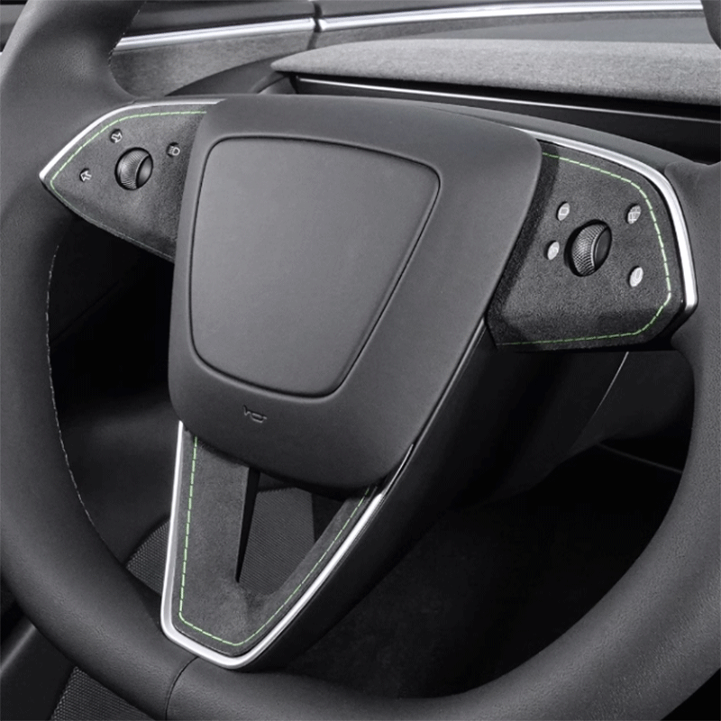 TAPTES Steering Wheel Buttons Decorative Stickers for Tesla Model 3 Highland