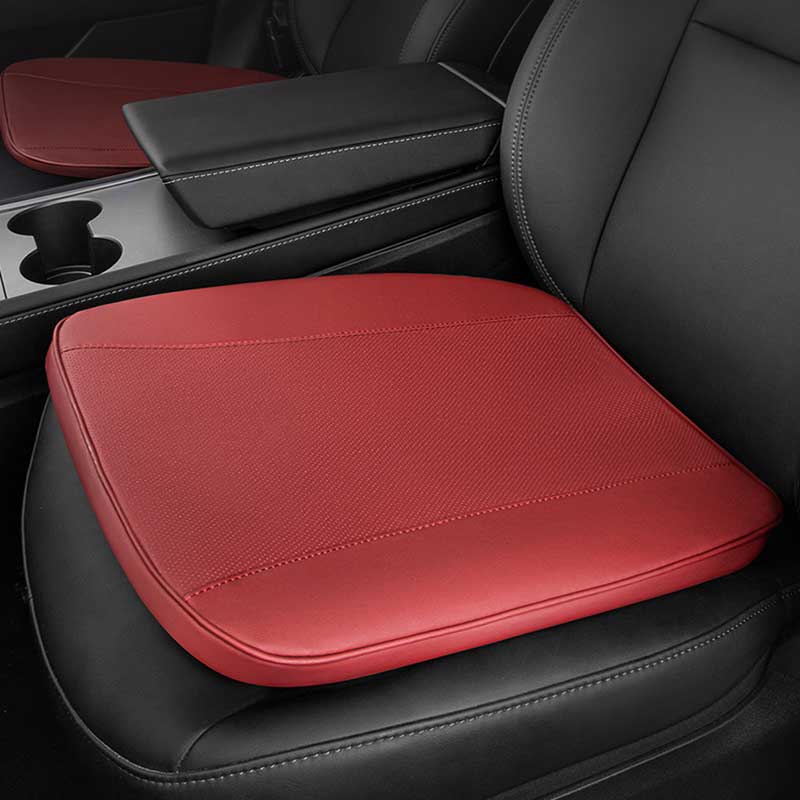 TAPTES® Leather Memory Foam Heightened Seat Cushion for Tesla Model  S/X/3/Y/Cybertruck