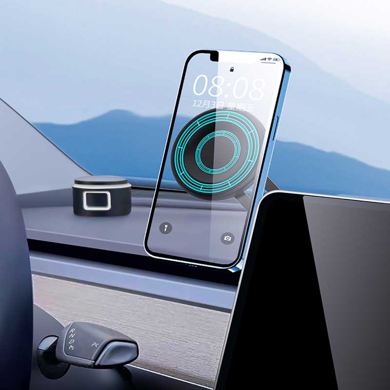 TAPTES Magnetic Phone Holder For Tesla, Car Phone Mount For Model Y Model 3