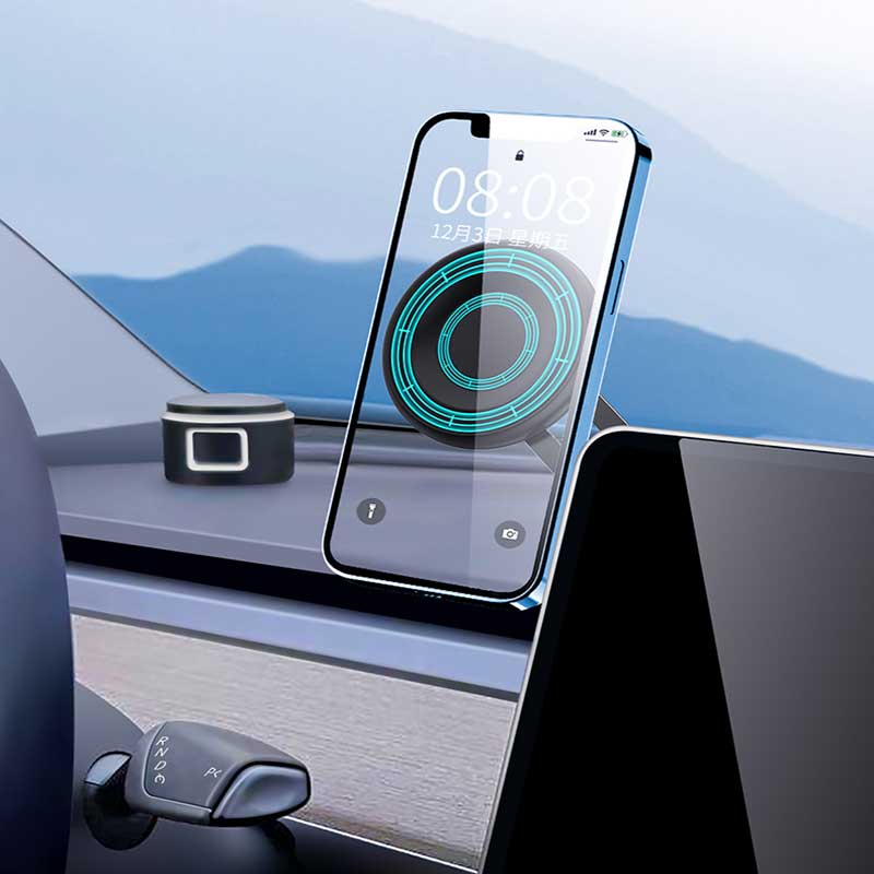 TAPTES Magnetic Phone Holder For Tesla, Car Phone Mount For Model