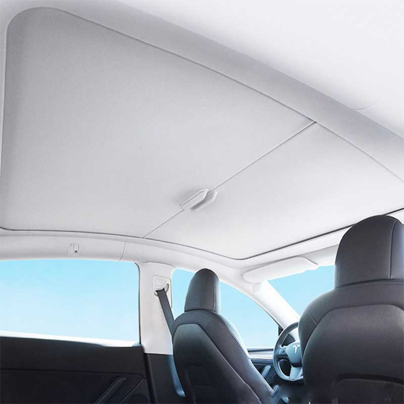 TAPTES® Tesla Model 3 Retractable Roof Sunshade, Upgraded Roof Sunshade for  Tesla Model 3