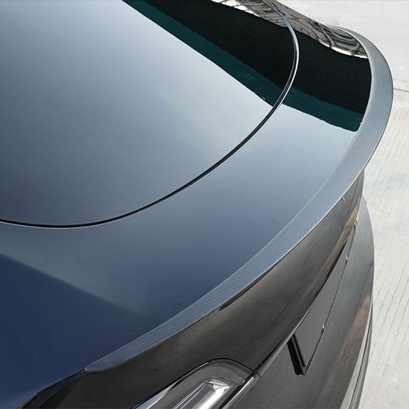 TOPABYTE Tesla Model Y Spoiler Performance Original Rear Spoiler Wing Lip  Tail for 2020-2023 Tesla Model Y Accessories (Glossy Carbon Fiber)