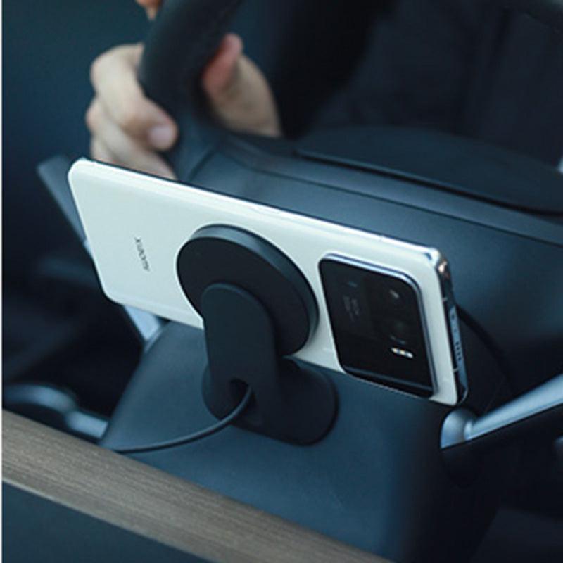 TAPTES® Magsafe Cell Phone Holder with Wireless Charger for Tesla