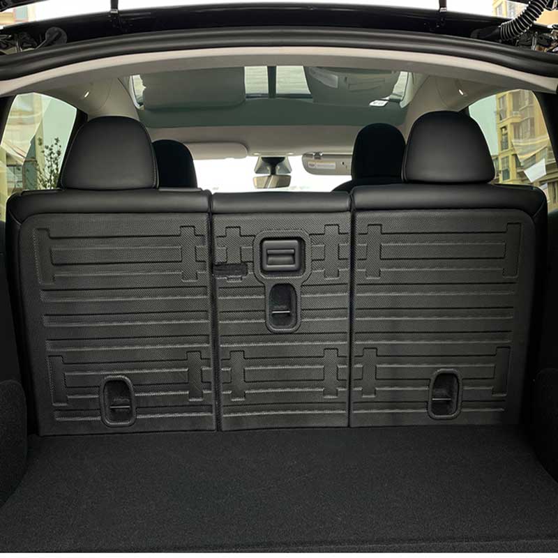 For Tesla Model Y Rear Seats Back Protector Anti-Kick Mats TPE Seat Cover &  Trunk Mats Foot Pad Model 3 Y 2016-2023 Accessories