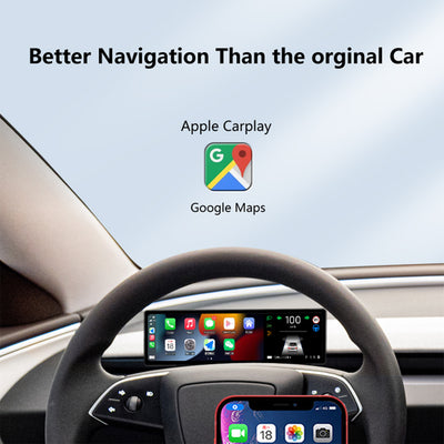TAPTES® CarPlay Dashboard Heads-Up Touch Display Upgrade T13 8.8-inch for 2024 2025 Tesla Model 3 Highland/2025 New Tesla Model Y Juniper