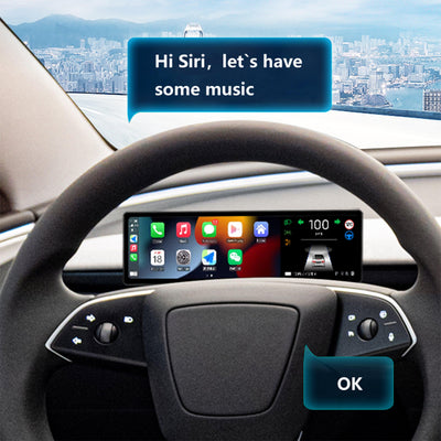 TAPTES® CarPlay Dashboard Heads-Up Touch Display Upgrade T13 8.8-inch for 2024 2025 Tesla Model 3 Highland/2025 New Tesla Model Y Juniper