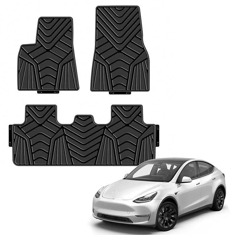 TAPTES® All Weather Floor Mats for Tesla Model Y 2024 2023-2020,  Latex Floor Liners for Tesla Model Y