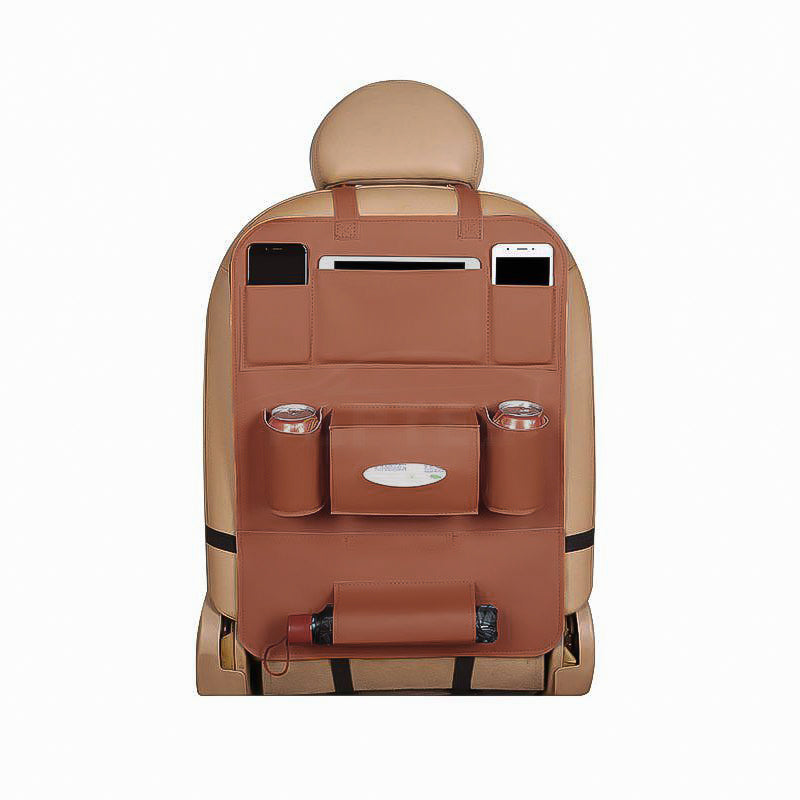 TAPTES Premium Leather Car Seat Back Organizer for Tesla Model S 3 X TAPTES 1000 Accessories for Tesla
