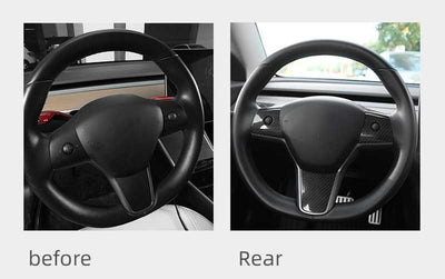 TAPTES Steering Wheel Accent Decals for Tesla Model 3