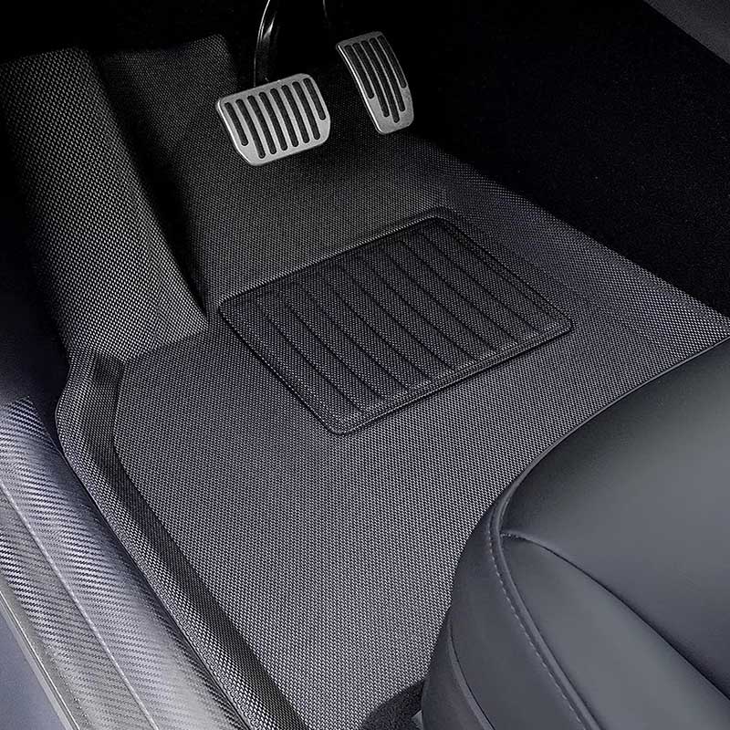 Juego De Alfombrillas Antideslizantes XPE Para Tesla Model Y 2022-2025, Set Completo Delantero Y Trasero Para RHD, Color Negro