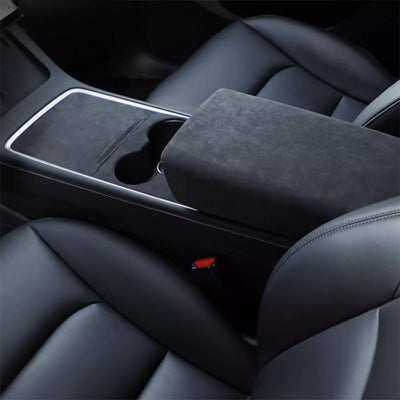 TAPTES® Alcantara Center Console Armrest Cover for Tesla Model Y Model 3