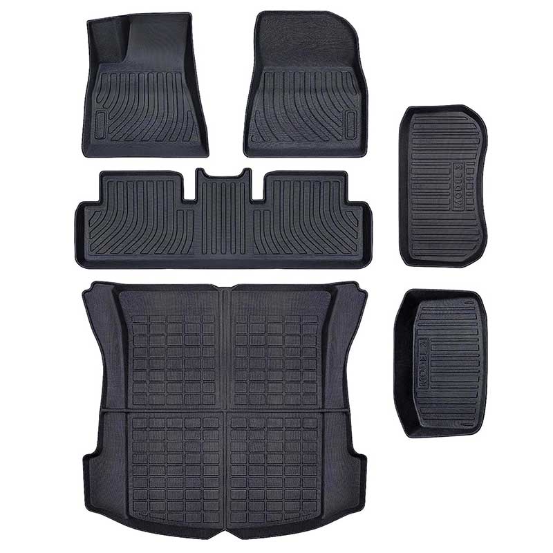 TAPTES All Weather Floor Mats for Tesla Model 3 2023-2021, Floor Liners for Tesla Model 3