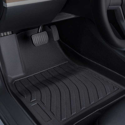 TAPTES All Weather Floor Mats for Tesla Model 3 2023-2021, Floor Liners for Tesla Model 3