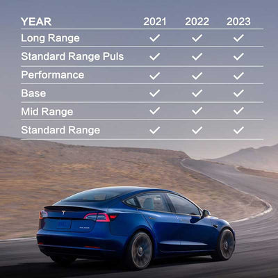 TAPTES All Weather Floor Mats for Tesla Model 3 2024 2023 2022 2021, Sales Just for USA Only