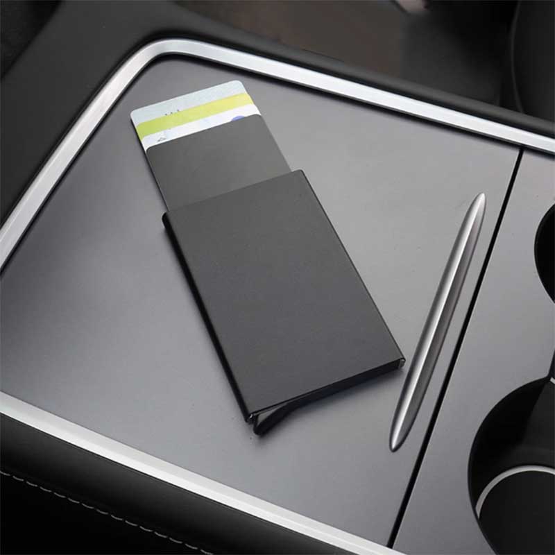 TAPTES Automatic Card Holder for Model Y Model 3 Key Cover Card Limiter