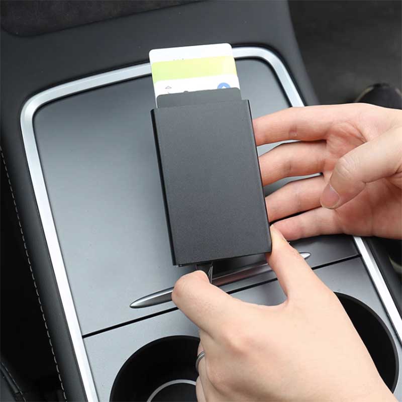 TAPTES Automatic Card Holder for Model Y Model 3 Key Cover Card Limiter