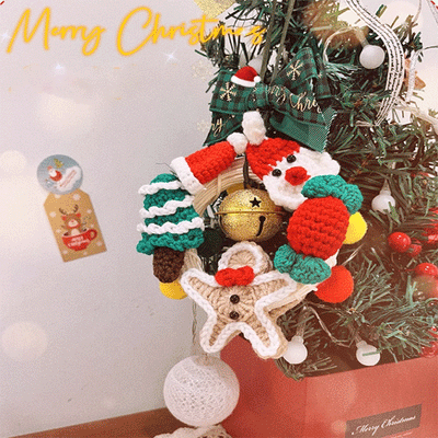 TAPTES® Car Rearview Mirror Christmas Wreath Pendant Decoration for Tesla Model S/3/X/Y/Cybertruck