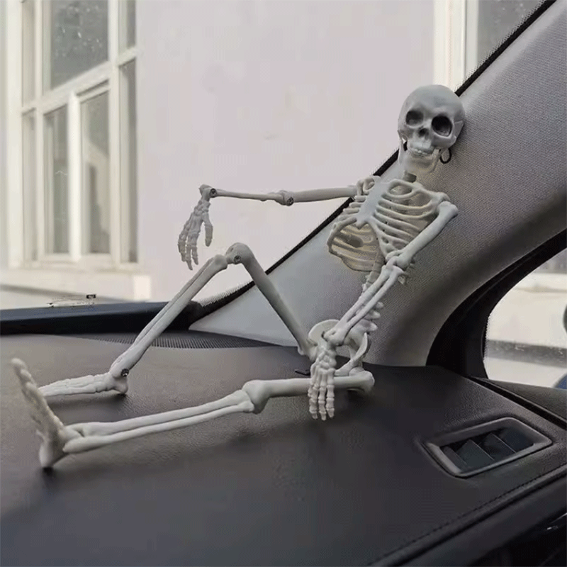 TAPTES Car Skeleton Model for Tesla Model Y/S/X/3 Halloween Decoration