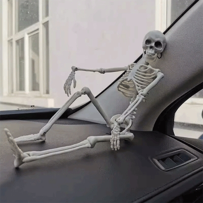 TAPTES Car Skeleton Model for Tesla Model Y/S/X/3 Halloween Decoration