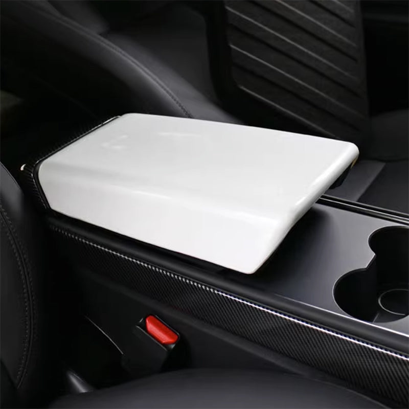TAPTES® Carbon Fiber Center Armrest Cover for Tesla Model 3 Model Y 2021-2025