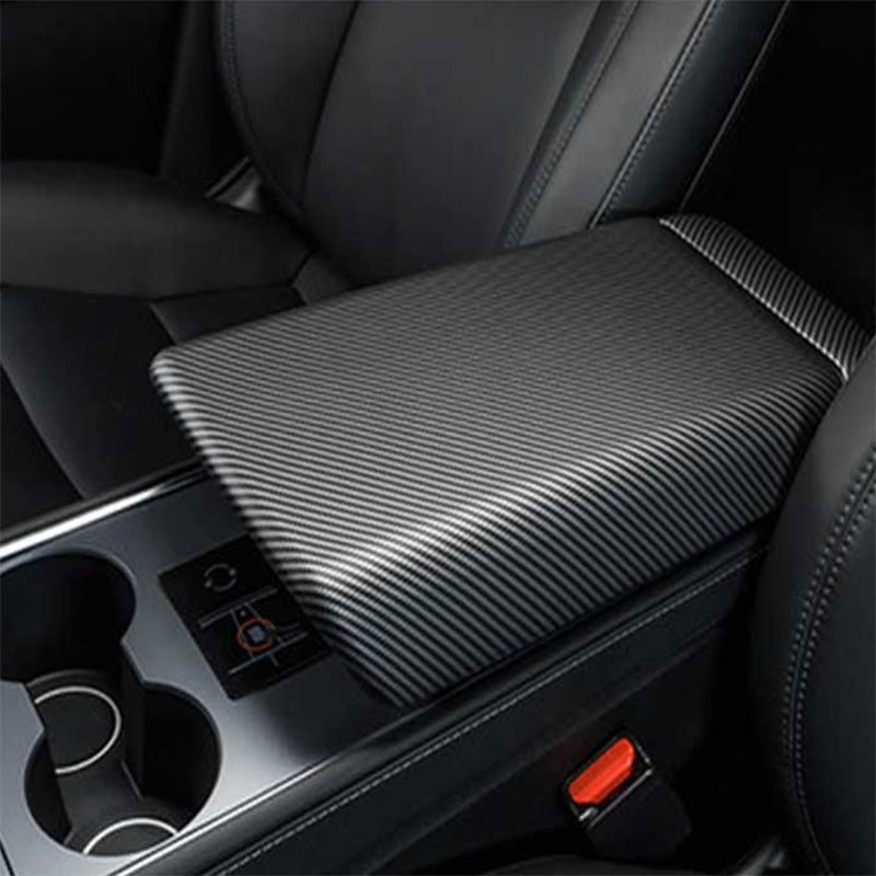 TAPTES® Carbon Fiber Center Armrest Cover for Tesla Model 3 Model Y 2021-2025