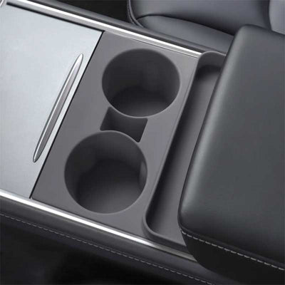 TAPTES Central Control Cup Holder With Storage Organizer for Model Y Model 3
