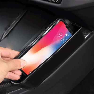 TAPTES® Central Control Wireless Charging Silicone Pad with Storage Box for Tesla Model S Model X 2022-2025
