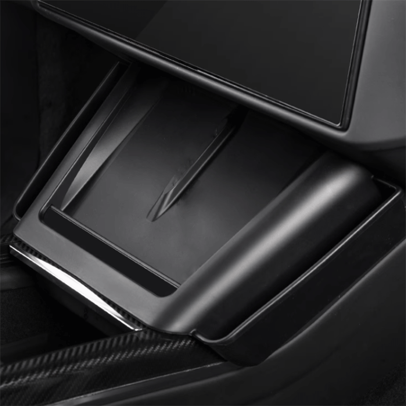 TAPTES® Central Control Wireless Charging Silicone Pad with Storage Box for Tesla Model S Model X 2022-2025
