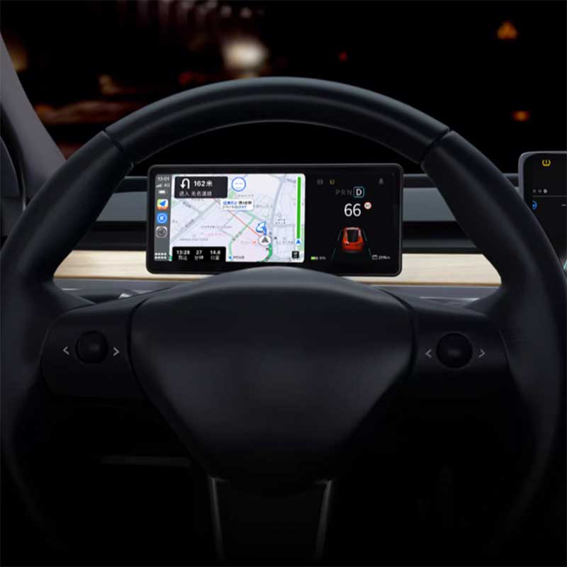 TAPTES Dashboard CarPlay Heads-Up LCD Display for Model Y Model 3