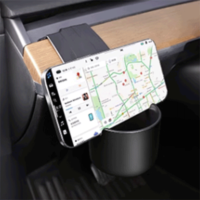 TAPTES Dashboard Cup Holder Storage Organizer for Tesla Model Y Model 3