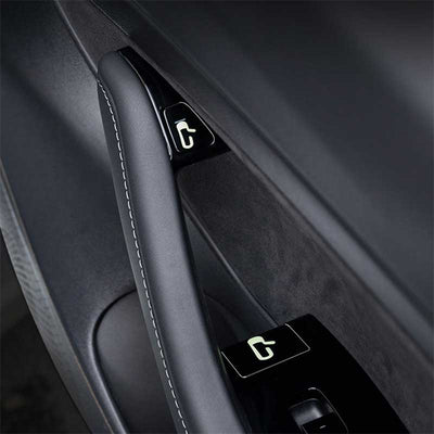 TAPTES Door Release Button Luminous Decorative Stickers for Tesla Model 3 Model Y