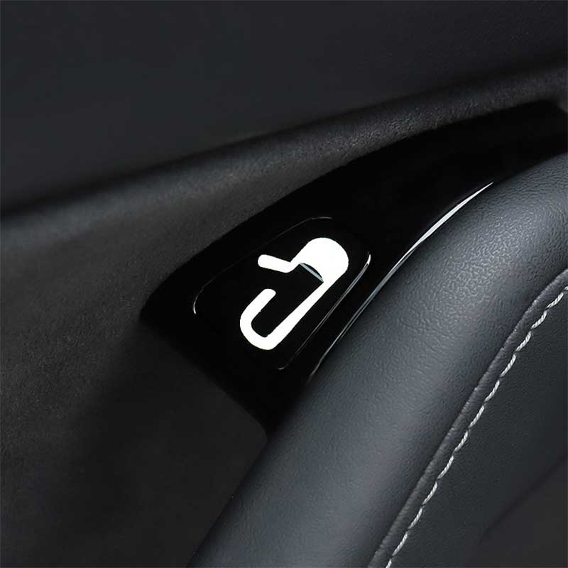 TAPTES Door Release Button Luminous Decorative Stickers for Tesla Model 3 Model Y