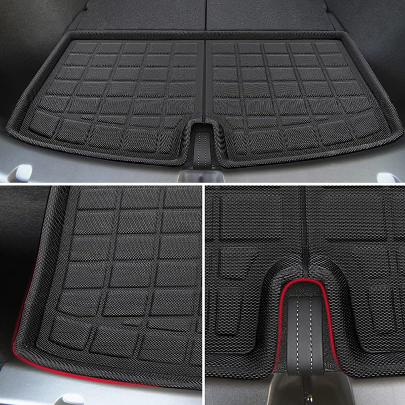 TAPTES® Floor Mats for Tesla Model Y 7 Seater 2021-2023 2024, Rear Trunk Mats & Front Trunk Mats