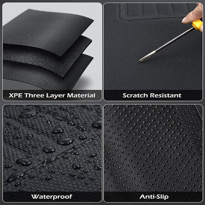 TAPTES® Floor Mats for 2021-2023 7 Seater Tesla Model Y, Rear Trunk Mats & Front Trunk Mats
