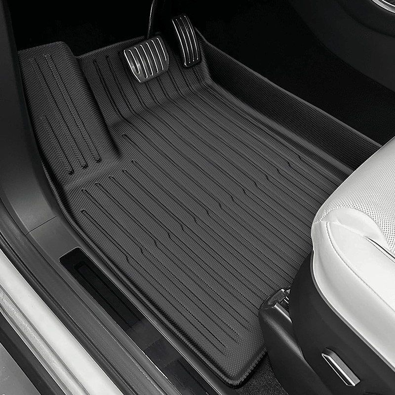 TAPTES Floor Mats for Tesla Model X 7 Seater 2024 2023 2022, All Weather Floor Mats for Tesla Model X,Waterproof Floor Cargo Liner 4PCS