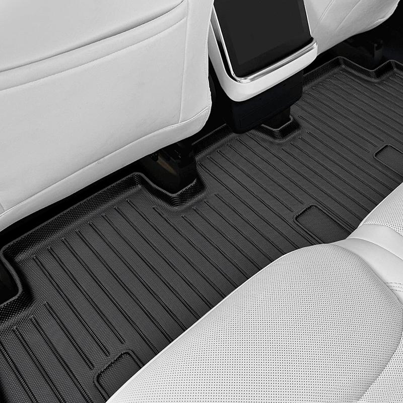 TAPTES Floor Mats for Tesla Model X 7 Seater 2024 2023 2022,Tesla Model X All Weather Floor Mats,Waterproof Floor Cargo Liner 4PCS