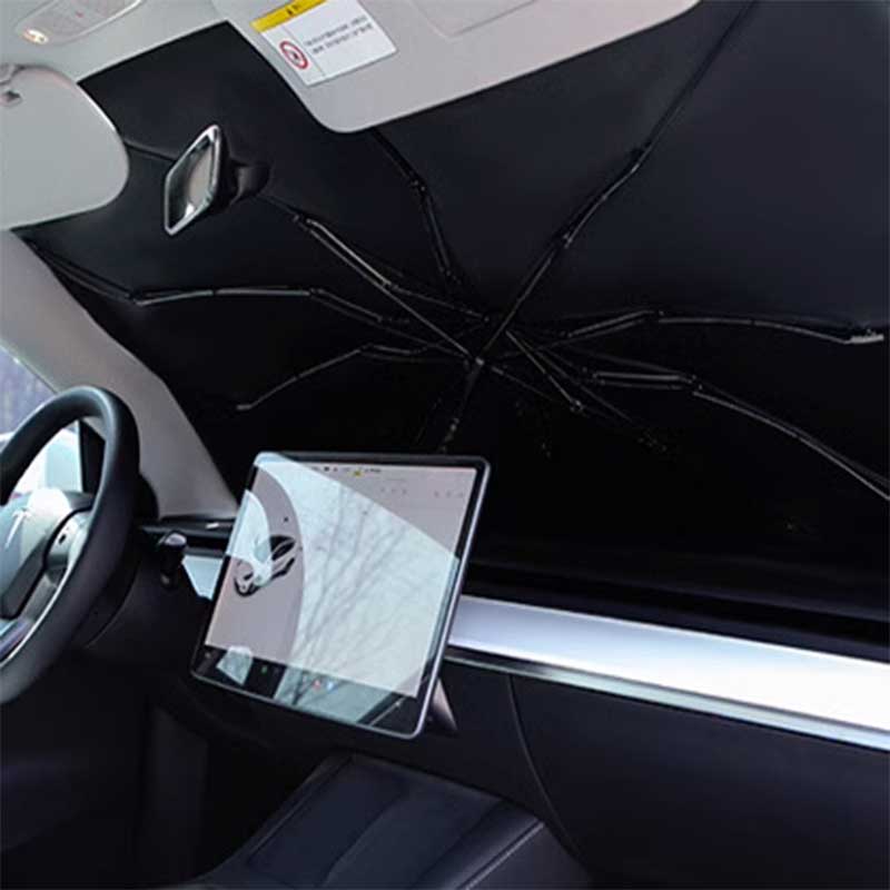 TAPTES® Folding Front Windshield Sunshade for Tesla Model Y Model 3