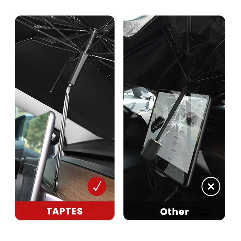 TAPTES® Folding Front Windshield Sunshade for Tesla Model Y Model 3 2018-2023 2024