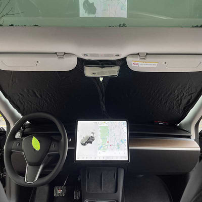 TAPTES Front Window Sunshade for 2020-2025 Tesla Model Y,UV / Heat Insulation Protective