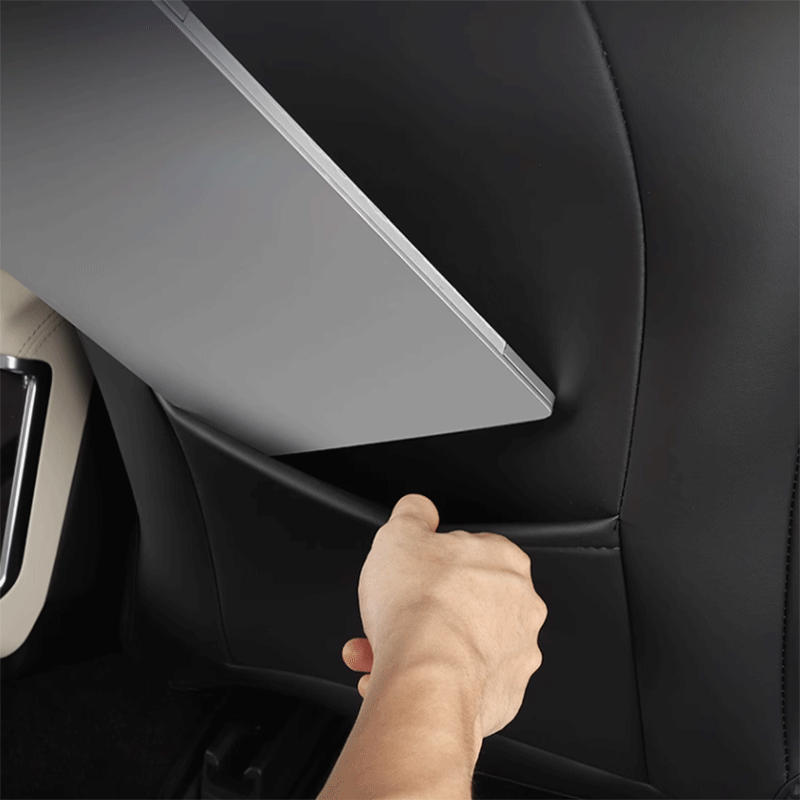 TAPTES Leather Seat Back Anti-Kick Protector Pad for Tesla Model S Model X 2022-2025, Set of 2
