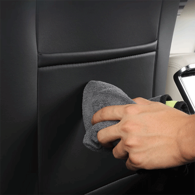 TAPTES Leather Seat Back Anti-Kick Protector Pad for Tesla Model S Model X 2022-2025, Set of 2